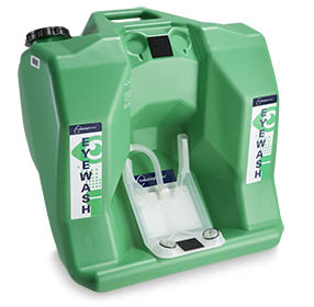Green Cintas Safety Director™ portable eyewash station