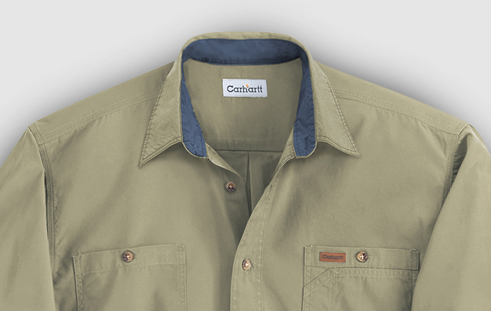 Lightbrown Carhartt button down shirt thumbnail